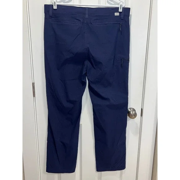 ORVIS Mens Navy Blue Stretch Water Repellent Cargo Pants 38x30 1/2" - Picture 2 of 6